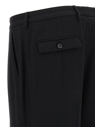 Black Virgin Wool Dress Pants