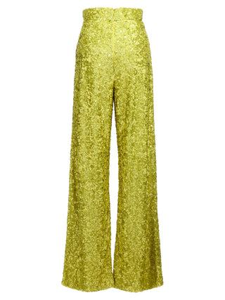 Bicolor Polyamide Flared Pants