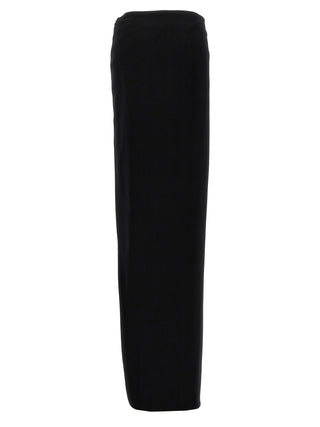 Black Lamb Leather Mini Skirt