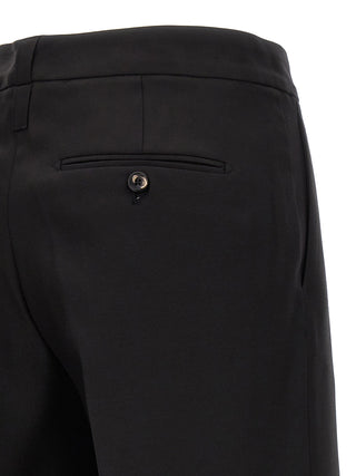 Black Virgin Wool Dress Pants