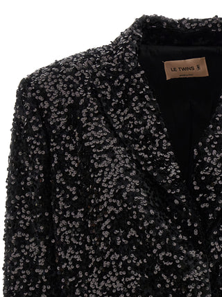 Black Polyester Blazer