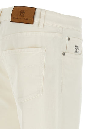 White Cotton Jeans Denim