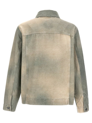 Bicolor Cotton Denim Jacket
