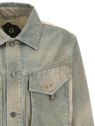 Bicolor Cotton Denim Jacket