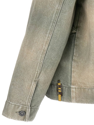 Bicolor Cotton Denim Jacket