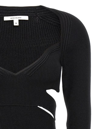 Black Viscose Cardigan