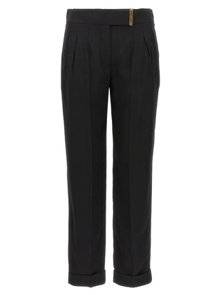 Pantalones de vestir de viscosa negra