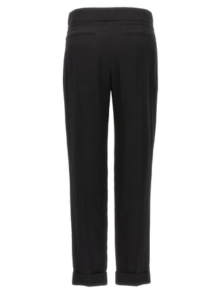 Pantalones de vestir de viscosa negra