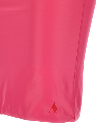 Fuchsia Polyamide Long Skirt