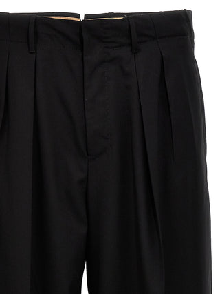 Black Virgin Wool Dress Pants