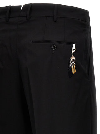 Black Virgin Wool Dress Pants