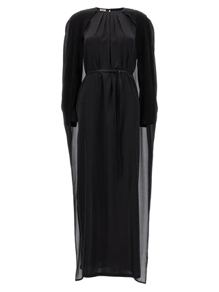 Black Silk Long Dress