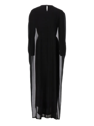 Black Silk Long Dress
