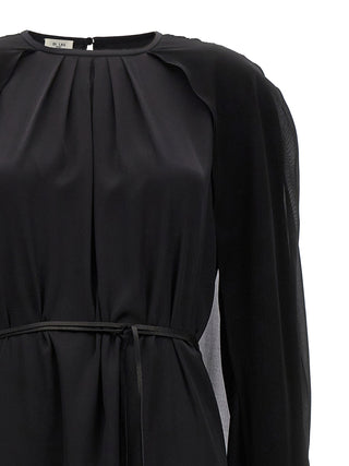 Black Silk Long Dress