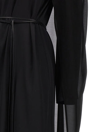 Black Silk Long Dress