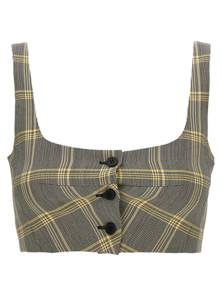 Multicolor Virgin Wool Sleeveles T-Shirt