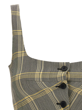 Multicolor Virgin Wool Sleeveles T-Shirt