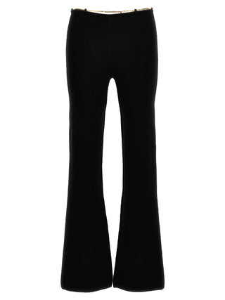 Black Wool Casual Pants
