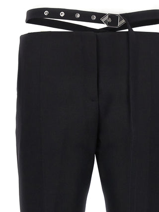 Black Virgin Wool Dress Pants