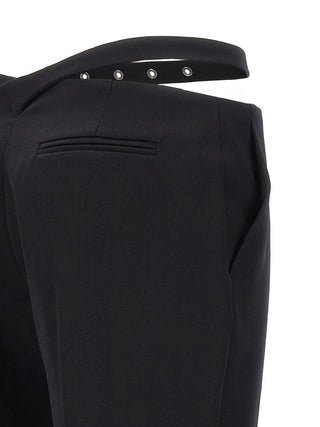 Black Virgin Wool Dress Pants