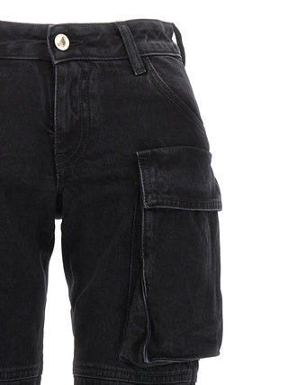 Black Cotton Cargo Pants