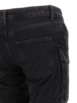 Black Cotton Cargo Pants