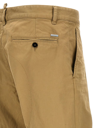 Beige Cotton Chino Pants