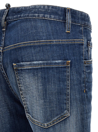 Blue Cotton Relaxed Fit Jeans
