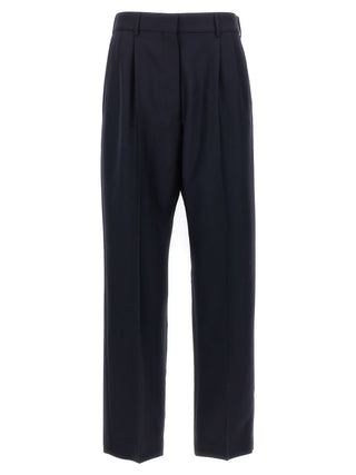 Blue Virgin Wool Pants