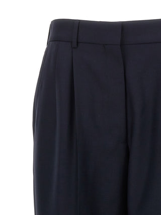 Blue Virgin Wool Pants