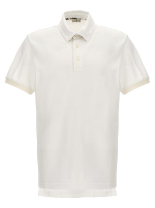 White Cotton Polo Shirt