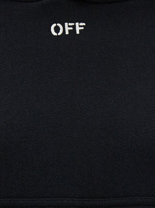 Black Cotton Hoodie