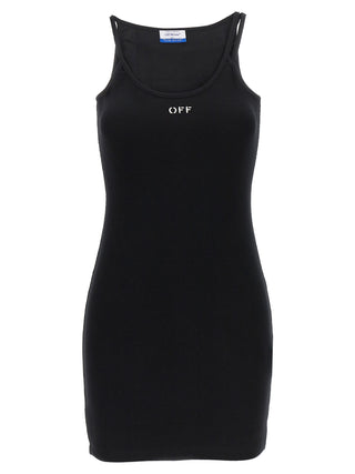 Black Cotton Short Dress