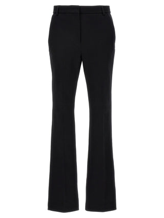 Black Cotton Casual Pants