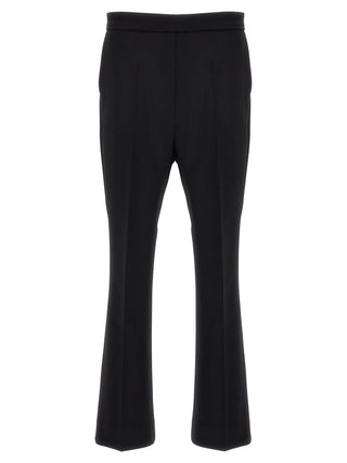 Black Virgin Wool Cropped Pants