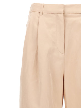 Multicolor Cotton Casual Pants