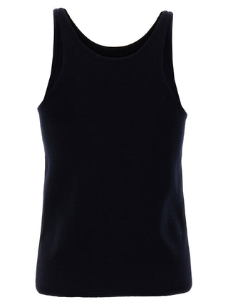 Blue Virgin Wool Tank Tops
