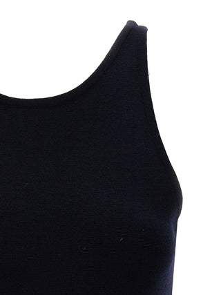 Blue Virgin Wool Tank Tops