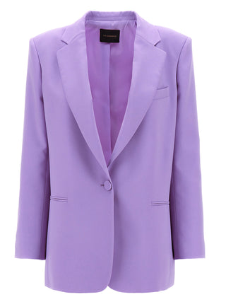 Purple Polyester Blazer