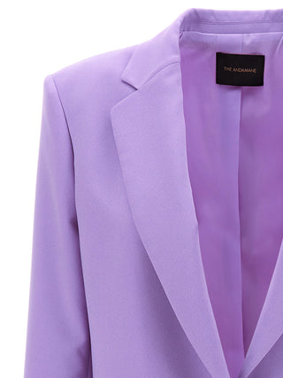 Purple Polyester Blazer