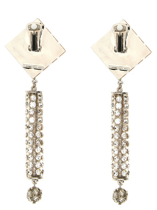 Silver Plastic Earrings