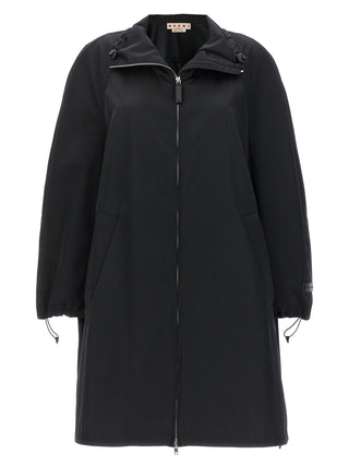 Black Polyester Parka