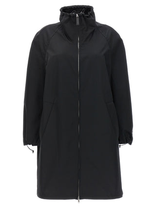 Black Polyester Parka