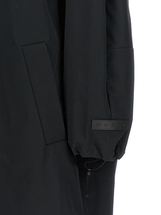 Black Polyester Parka