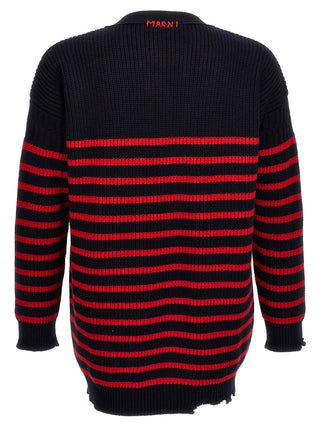Multicolor Virgin Wool Cardigan