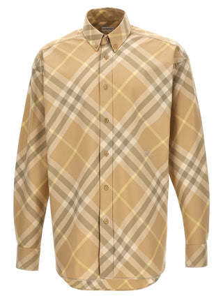 Blusa beige de algodón