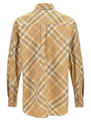 Blusa beige de algodón