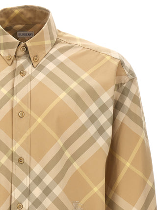 Blusa beige de algodón