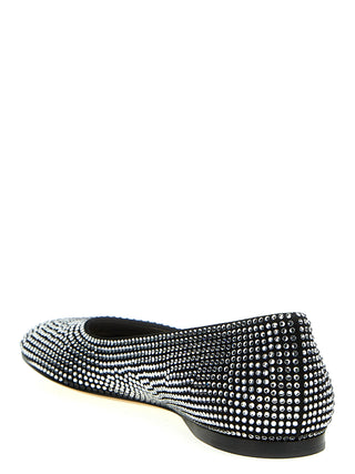 Black Goatskin Ballet Flats
