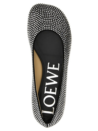 Black Goatskin Ballet Flats